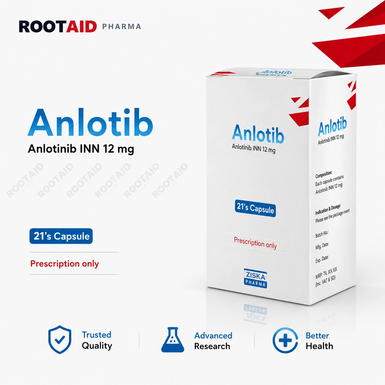 Anlotib 12 mg Capsule (Anlotinib)