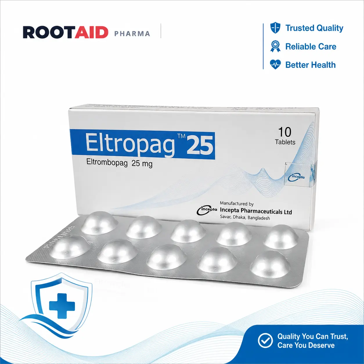 Eltropag 25 mg (Eltrombopag) Tablets