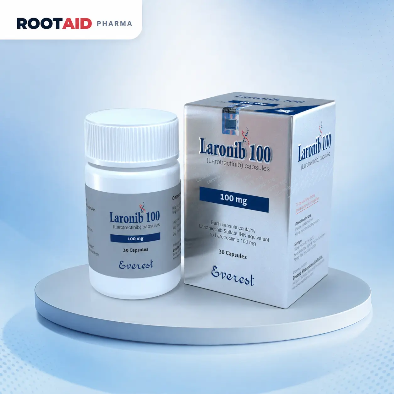 Laronib 100 mg (Larotrectinib) Capsules