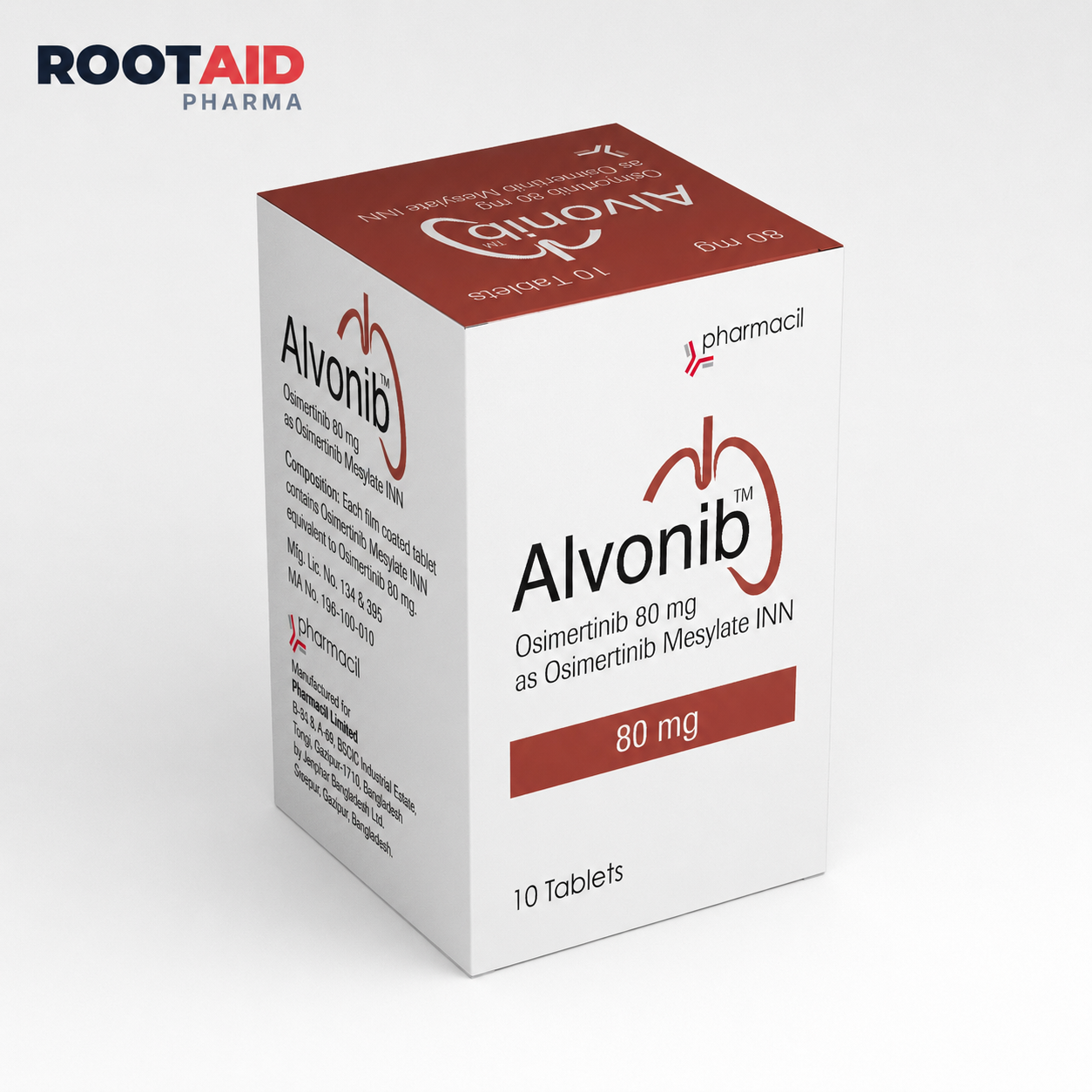 Alvonib 80 mg (Osimertinib) Tablets
