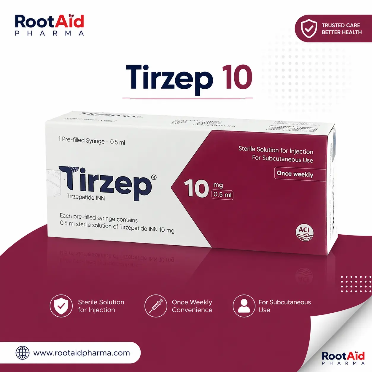 Tirzep  10 mg/0.5 ml (Tirzepatide INN)