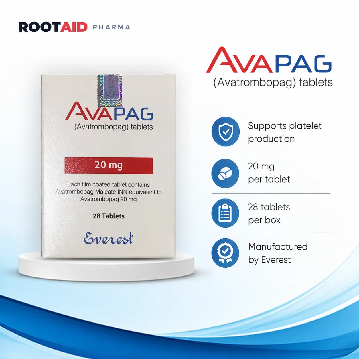 AVAPAG 20 mg (Avatrombopag) Tablets