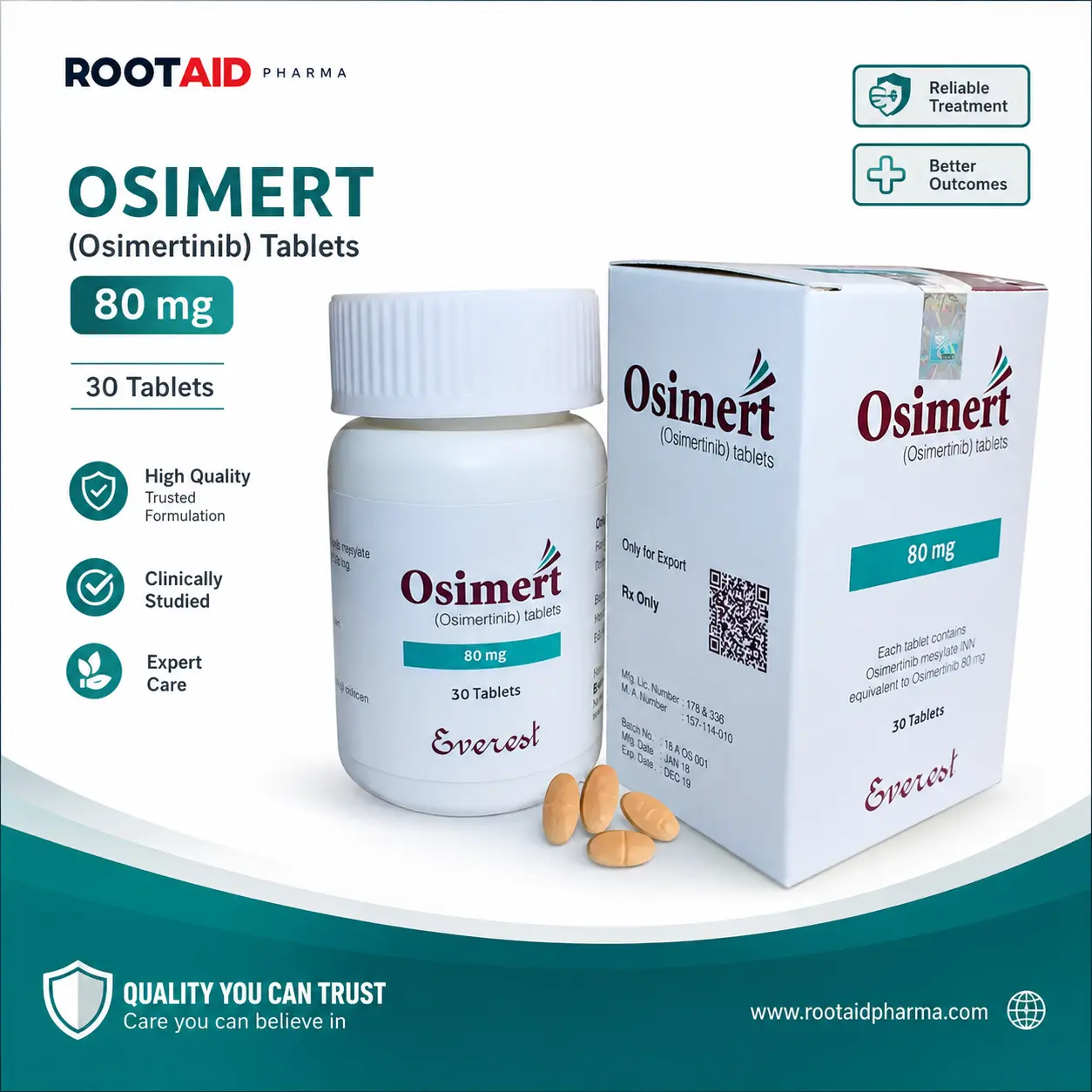 Osimert 80 mg (Osimertinib) Tablets